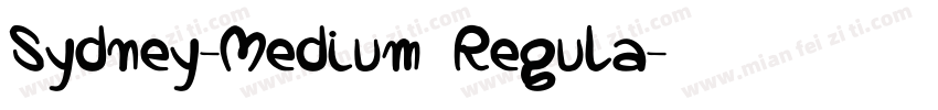 Sydney-Medium Regula字体转换